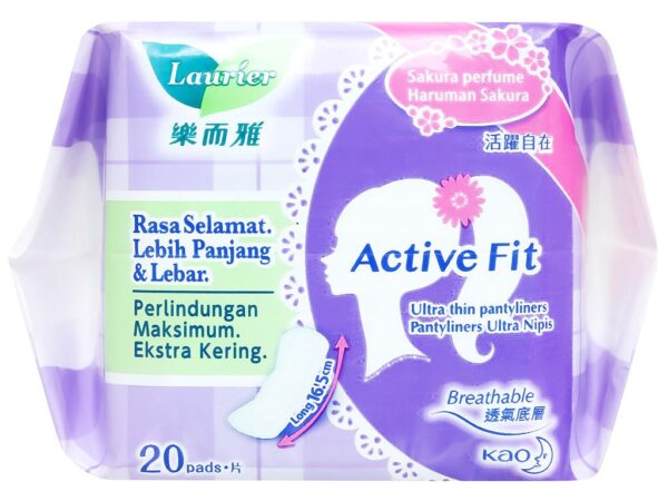 Băng Vệ Sinh Laurier Ngày Đầu-Cuối Active Fit Siêu Thấm Không Hương 20M