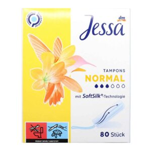 Băng Vệ Sinh Jessa Tampons Normal 3G Hộp 80 Cái (Vàng) Nhập Khẩu Từ Đức