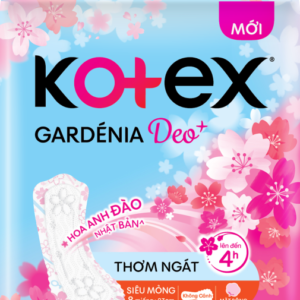 Băng Vệ Sinh Kotex Gardenia Deo+ Siêu Mỏng Không Cánh 23cm Gói 8 Miếng