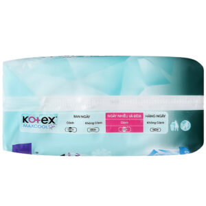 Băng Vệ Sinh Kotex Max Cool French Spa Siêu Mỏng Cánh Ngày nhiều & Đêm 6 miếng