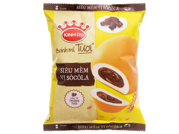 Bánh Mì Tươi Kinh Đô Siêu Mềm Vị Socola Gói 55g