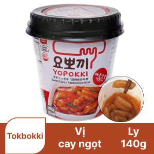 Bánh gạo Yopokki vị cay ngọt ly 140g