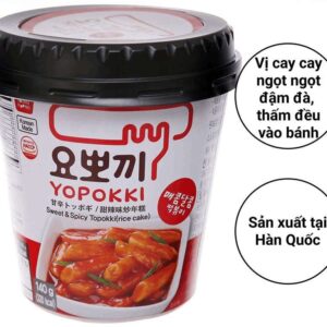 Bánh gạo Yopokki vị cay ngọt ly 140g