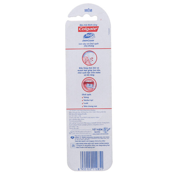 Bàn Chải Đánh Răng Colgate 360 Deep Clean Lông Mềm