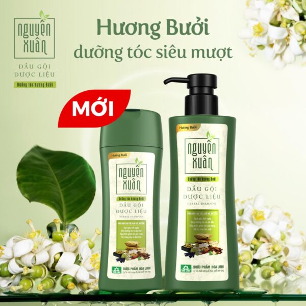 Dầu gội dược liệu Nguyên Xuân dưỡng tóc hương bưởi - 200ml