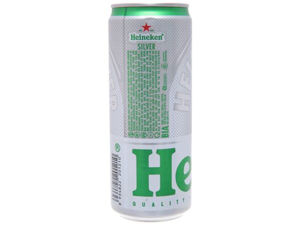 Bia Heineken Bạc lon 330ml