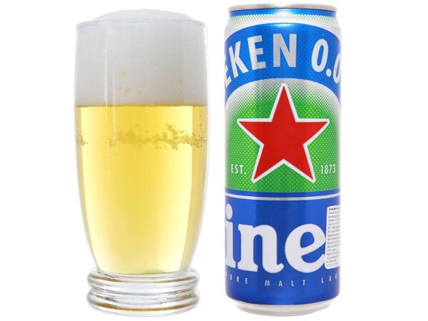 Bia Heineken 0.0% độ cồn lon 330ml