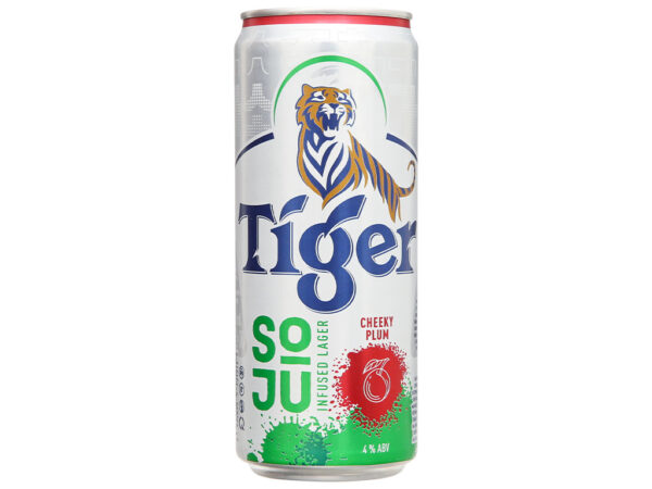 Bia Tiger Soju Cheeky Plum vị mận 330ml