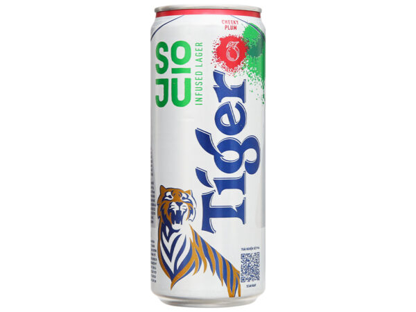 Bia Tiger Soju Cheeky Plum vị mận 330ml