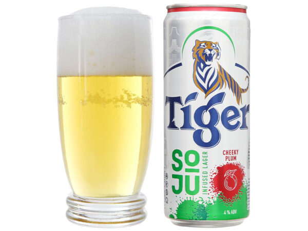 Bia Tiger Soju Cheeky Plum vị mận 330ml