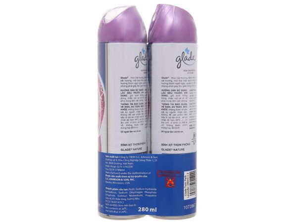 Bộ 2 chai xịt phòng Glade Hương hoa oải hương 280ml