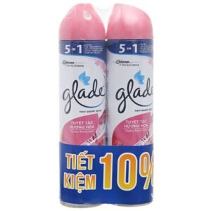 Bộ 2 chai xịt phòng Glade tuyệt tác hương hoa 280ml