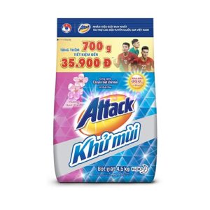 Bột giặt khử mùi Attack hương hoa anh đào 4.5kg