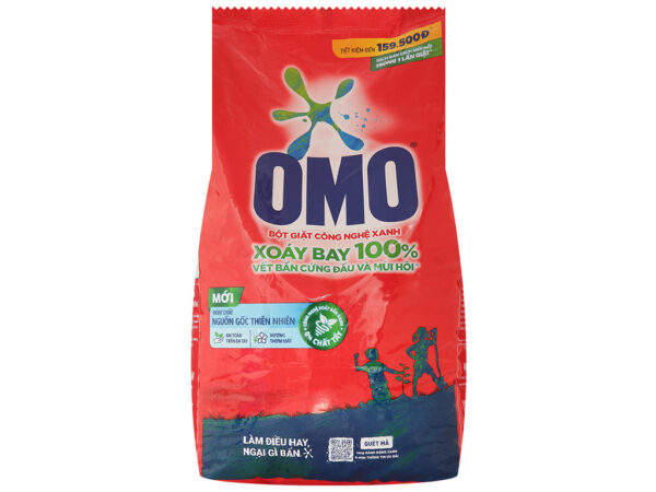 Bột giặt OMO công nghệ giặt xanh giúp xoáy bay vết bẩn loại bỏ mùi hôi túi 5.7kg