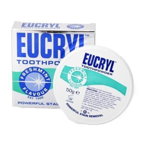 Bột Làm Trắng Răng Eucryl Tooth Powder Hương Bạc Hà 50g