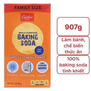 Bột rửa hoa quả baking soda tinh khiết Caster Daily hộp 907g