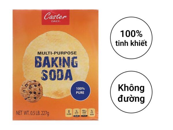 Bột rửa hoa quả baking soda tinh khiết Caster Daily hộp 227g