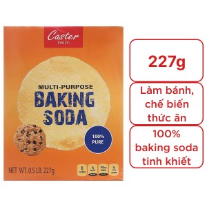 Bột rửa hoa quả baking soda tinh khiết Caster Daily hộp 227g