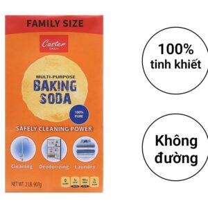 Bột rửa hoa quả baking soda tinh khiết Caster Daily hộp 907g