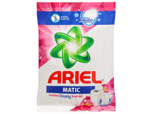 Bột giặt Ariel Sạch hoàn hảo - Khử mùi hôi hương Downy đam mê túi 620g