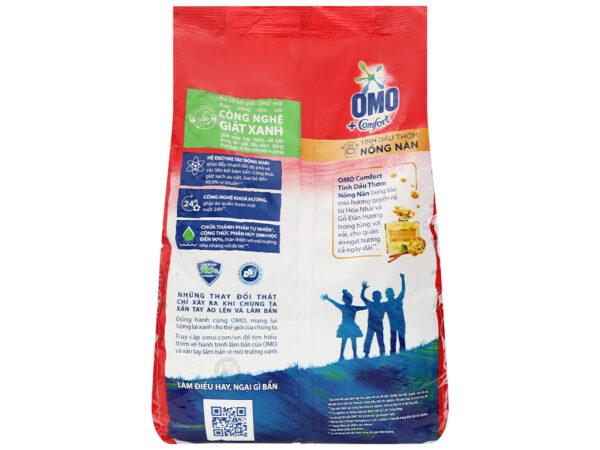 Bột Giặt Omo Comfort Tinh Dầu Thơm Sang Trọng Bền Lâu Túi 3.9kg