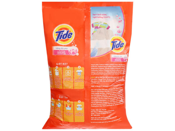 Bột giặt Tide trắng đột phá hương Downy túi 5kg