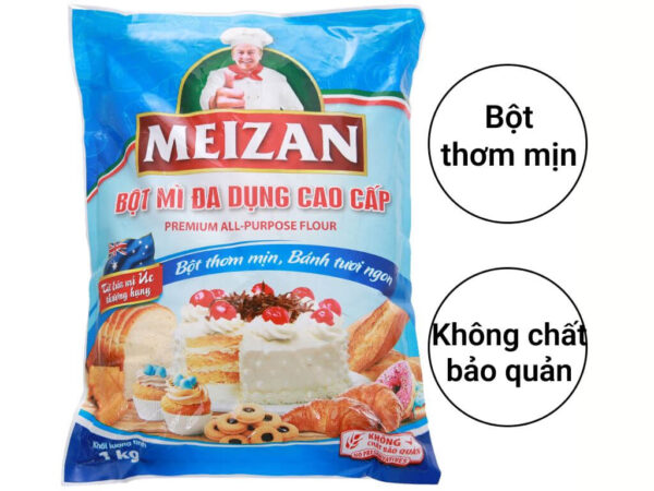 Bột mì đa dụng Meizan cao cấp gói 1kg