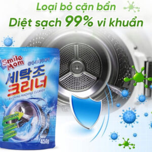 Bột vệ sinh lồng máy giặt Smile Mom túi 450g