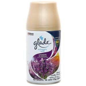 Bộ xịt phòng tự động Glade hương vani và hoa oải hương 175g