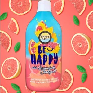 Sữa Tắm Nước Hoa Happy Bath Be Happy Sáng Da Hương Bưởi Cam Chai 900ml