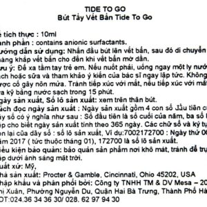 Bút tẩy vết bẩn Tide To Go 10ml