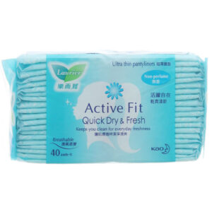 Băng Vệ Sinh Laurier Active Fit Hàng Ngày Không Hương Gói 40 Miếng