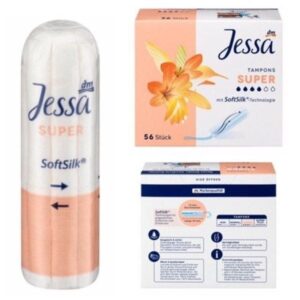 Băng Vệ Sinh Jessa Tampons Super 4G Hộp 56 Cái (Hồng) Nhập Khẩu Từ Đức