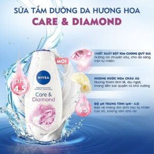 Sữa Tắm Dưỡng Ẩm Nivea Care And Diamond 750ml