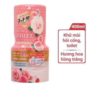 Khử mùi toilet Sukkiri hoa hồng 400ml