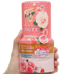 Khử mùi toilet Sukkiri hoa hồng 400ml