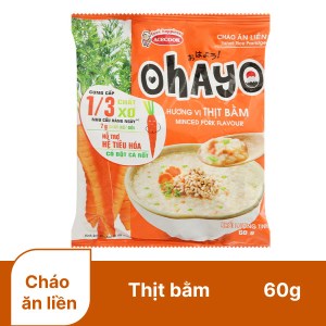 Cháo ăn liền Ohayo thịt bằm gói 60g