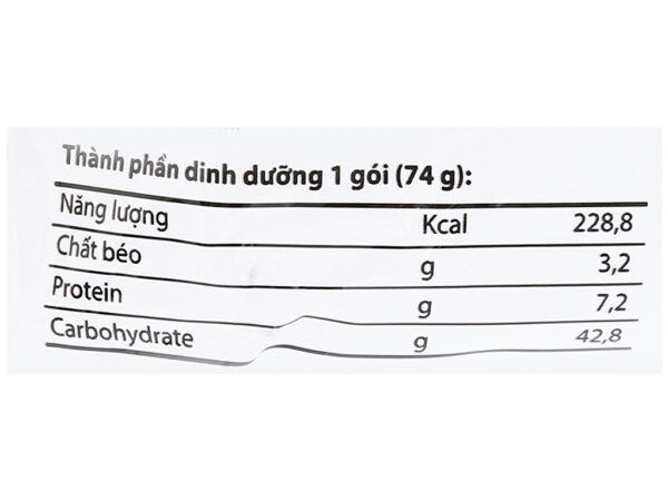 Cháo dinh dưỡng ASIM vị đậu xanh thịt bằm nấm đùi gà gói 74g