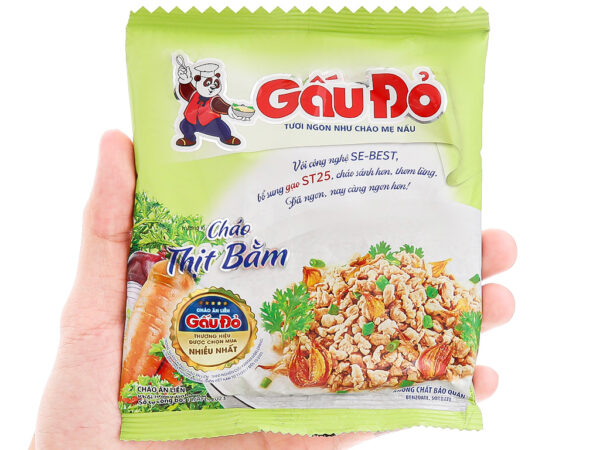 Cháo thịt bằm Gấu Đỏ gói 50g