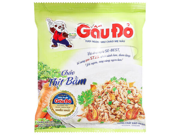 Cháo thịt bằm Gấu Đỏ gói 50g