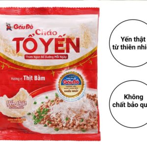  Cháo tổ yến Gấu Đỏ vị thịt bằm gói 50g