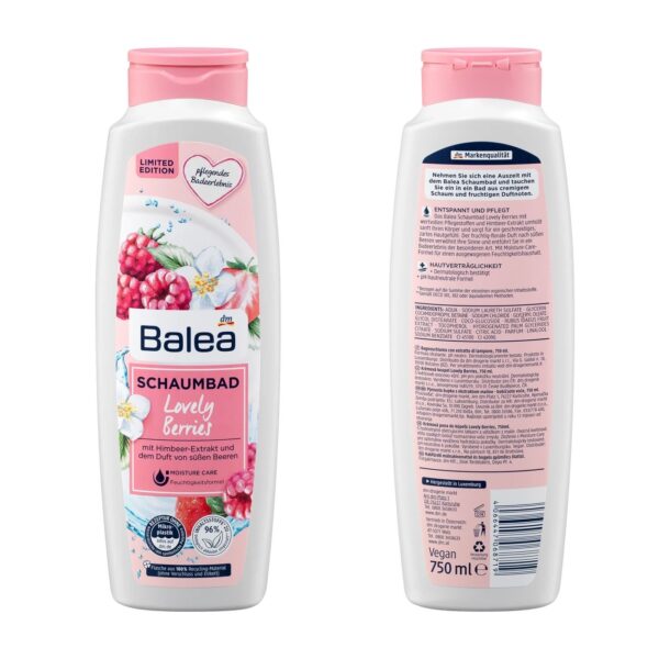 Sữa Tắm Balea Lovely Berries 750ml - Hương Mâm Xôi, Dâu Tây