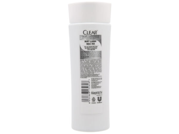 Dầu gội sạch gàu Clear mát lạnh bạc hà 175ml