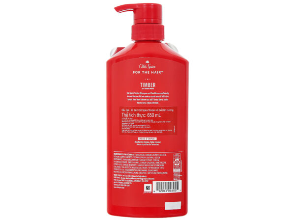 Dầu gội nước hoa Old Spice 2 In 1 hương gỗ 650ml