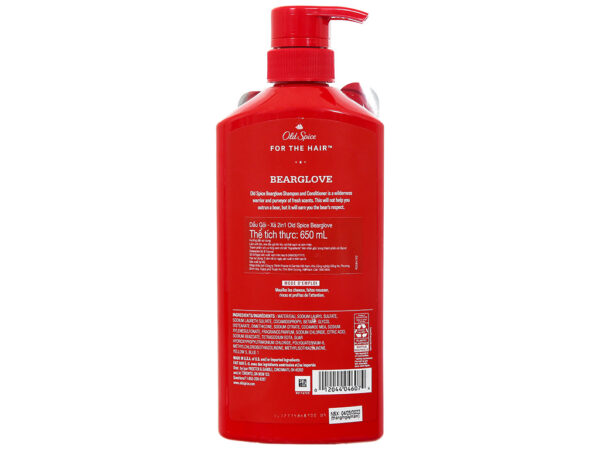 Dầu gội nước hoa Old Spice 2 In 1 hương hoang dã 650ml