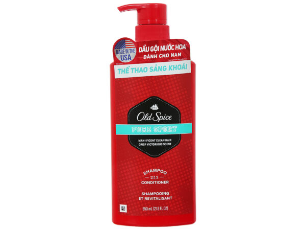 Dầu gội nước hoa Old Spice 2 In 1 hương thể thao 650ml