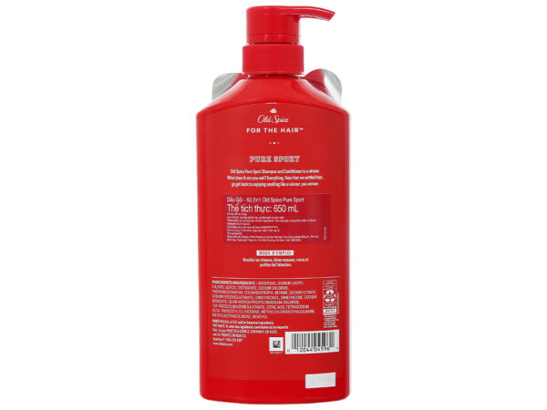 Dầu gội nước hoa Old Spice 2 In 1 hương thể thao 650ml