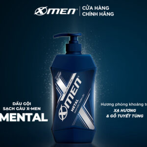 Dầu gội nước hoa X-Men Metal sạch gàu thơm lâu 650ml