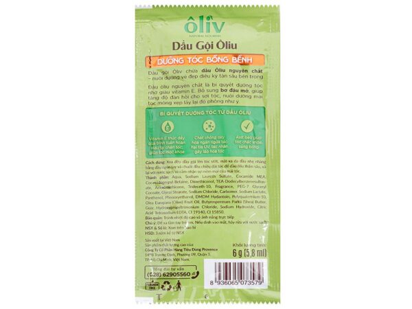 Dầu Gội Dây Olvi - Oliu 5.8ml