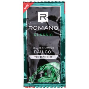 Dầu gội hương nước hoa Romano Classic tóc chắc khoẻ 5g x 12 gói